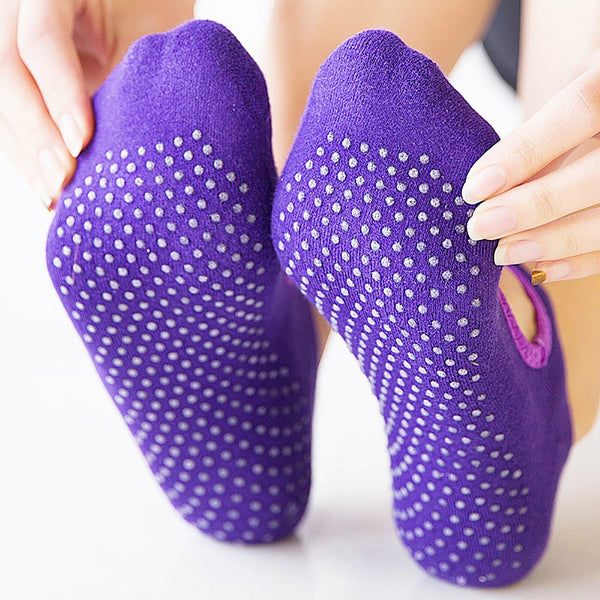 Yoga Socks Non Slip Pilates Massage Ballet Socks with Grip Exercise Cotton Gym
