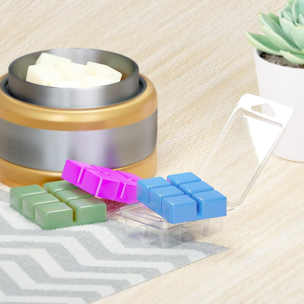 10-100 Bulk Wholesale Soy Wax Melt Containers Clamshell Mould 6 Cavity Clam Shel