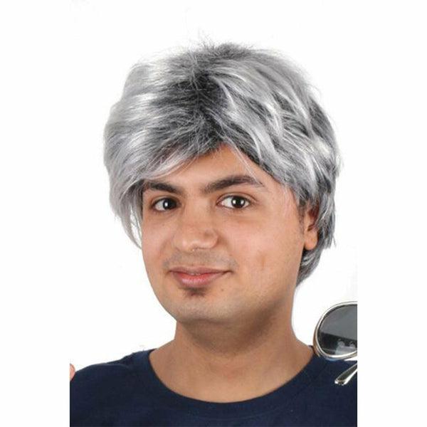 Silver Grey Old Man Wig – Short Fashion Cosplay Costume Hair
