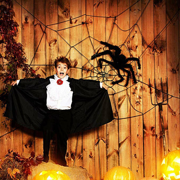 Giant Spider Web Net Halloween Props Haunted House Prop Indoor Outdoor Black AU
