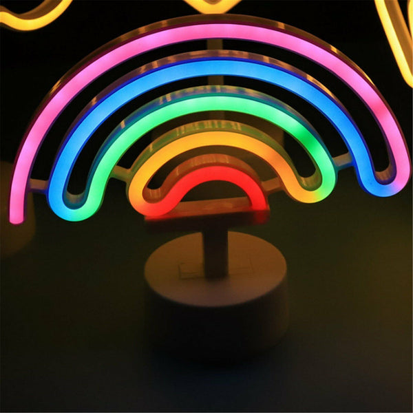 Led Neon Signs Light Christmas Wedding Decor Table Lamp Battery Powered Bar Pub