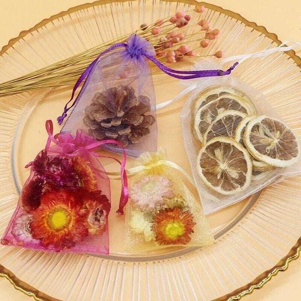 10-100pcs Organza Bag Sheer Bags Candy Packaging Jewellery Gift Wedding Pouch AU - Lets Party