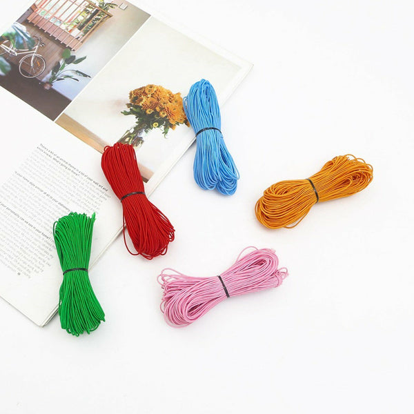 4 roll Elastic Stretch Thread colourful String Cord Bead Necklace Bracelet 0.8mm