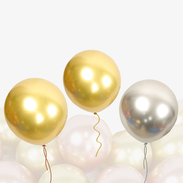 Giant 60cm Chrome Metallic Balloons Wedding Birthday Party Balloon Decoration AU