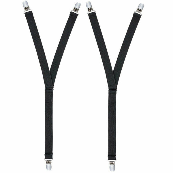 2PCS Men Shirt Stays Holder Garters Suspenders Military Uniform Non-slip Locking