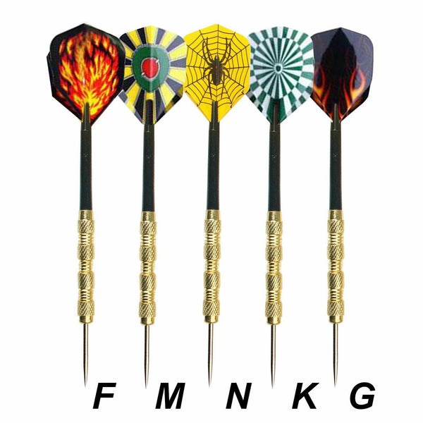 15 pcs(5 sets) of Steel Tip Darts Needle Slim Barrel With Nice Dart Flights Set