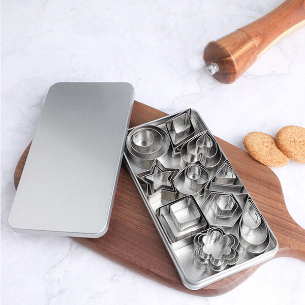 30X Polymer Clay Cutter Stainless Steel Geometry Pottery Tool Cutting Mould DIY
