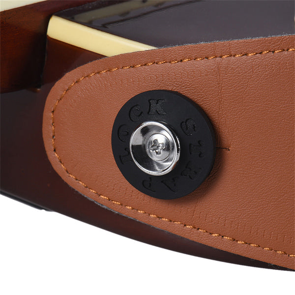 2PCS Guitar Strap Locks Blocks Anti Slip For Acoustic Electric Guitar Bass Black