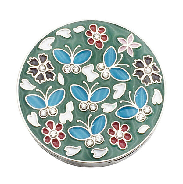 Floral Round Foldable Table Hook Bag Handbag Hanger Holder Tote Purse Metal AU