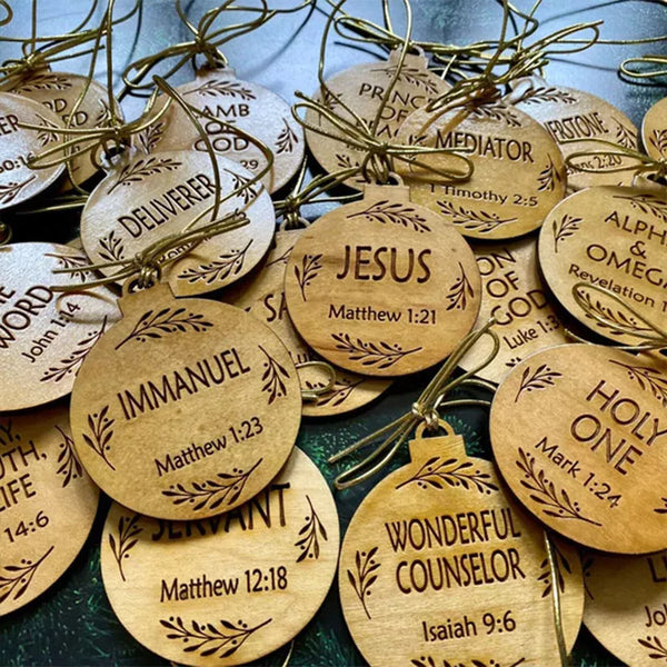 Names of Jesus Ornaments Christmas Tree Pendant Christmas Decoration AU