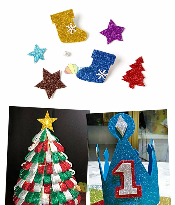 UP 50pcs 250gsm A4 Glitter Cardstock Paper Invitations Scrapbooking Art Craft