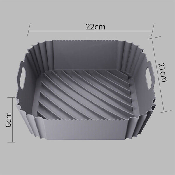 New Square Air Fryer Non-Stick Baking Tray Silicone Pot Basket Liner