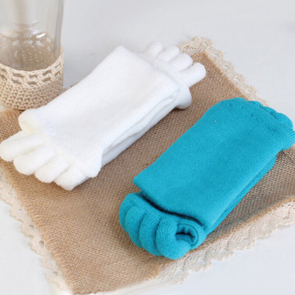 1 Pair Foot Alignment Sock Yoga Massage Socks Toe Separator Sport Pain Relief AU