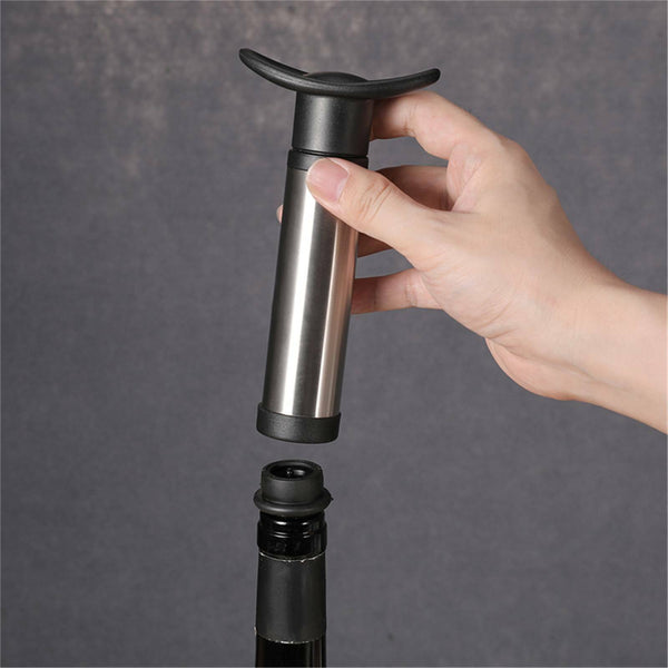 Wine Saver Vacuum Pump Sealer Preserver Set with 4 Valves Air Bottle Stoppers AU