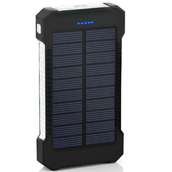 50000mAh Portable Solar Panel Dual USB External Battery Power Bank Pack Charger