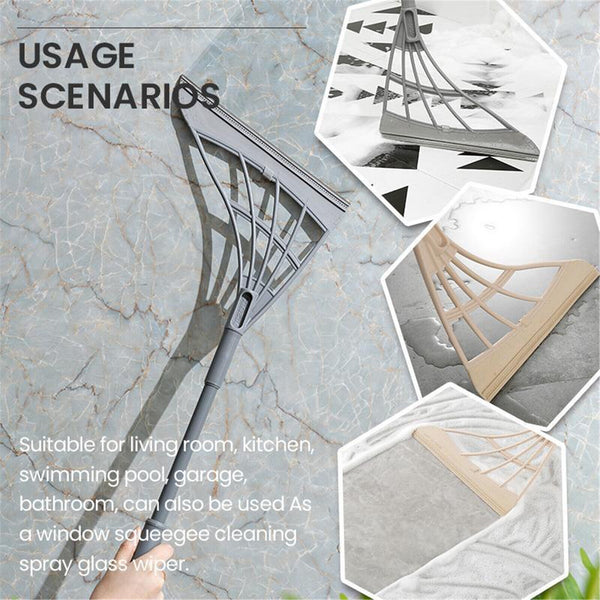 Multi function Magic Broom Sweeper Mop Wiper Scraper Dust Floor Rubber Cleaning