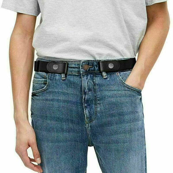 Buckle-free Elastic Invisible Waist Belt for Jeans No Bulge Hassle Men Women New