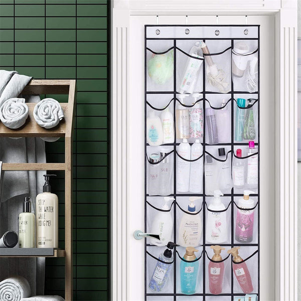 28 Pockets Shoe Holder Bag Organiser Over Door Hanging Shelf Rack Storage Bag AU
