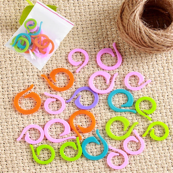 20-80PCS SMALL SIZE ONLY KNITTING CROCHET ROW STITCH MARKERS HOLDERS CONTAINER