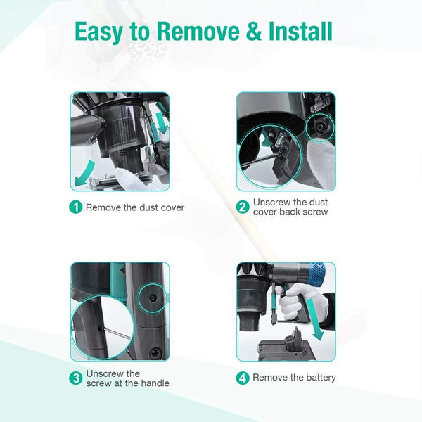 9500mAh For Dyson V6 Battery SV03 SV04 SV09 DC58 DC59 DC61 DC62 DC74 v6 Animal - Lets Party