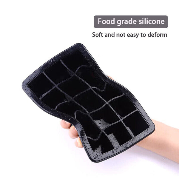 15 Block Ice Cube Maker Tray Big Silicone Mold Sphere Whiskey Frozen Tray AU