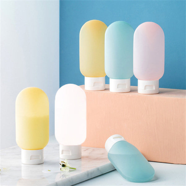 6PCS Travel Bottles Tube Squeeze Shampoo Shower Empty Lotion Sub-bottling AU
