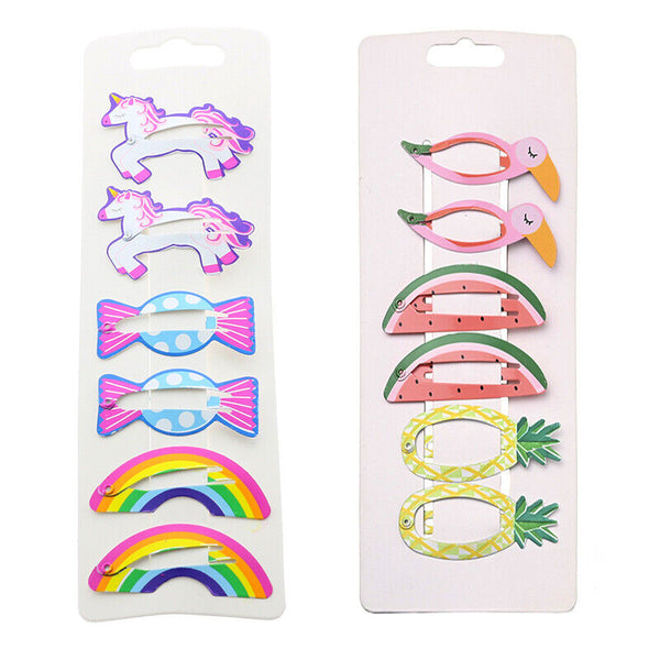 12pcs Girls Hair Clips Hairpin Kids Cute Pin Children Pretty Hairclip Child Girl - Lets Party