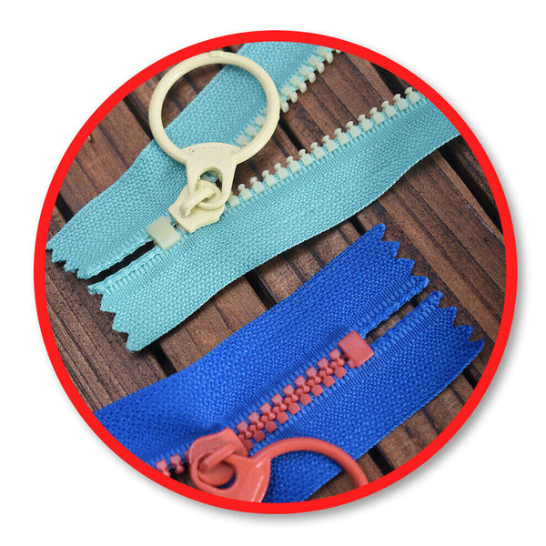 10x Nylon Zippers Sewing Tool Edge Puller Zip Tailor Zipper Mixed Color DIY 15cm