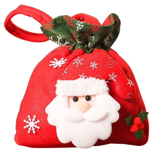 Christmas Candy Treat Bags Gift Wrapping Bag Xmas Party Drawstring Decor Bags AU