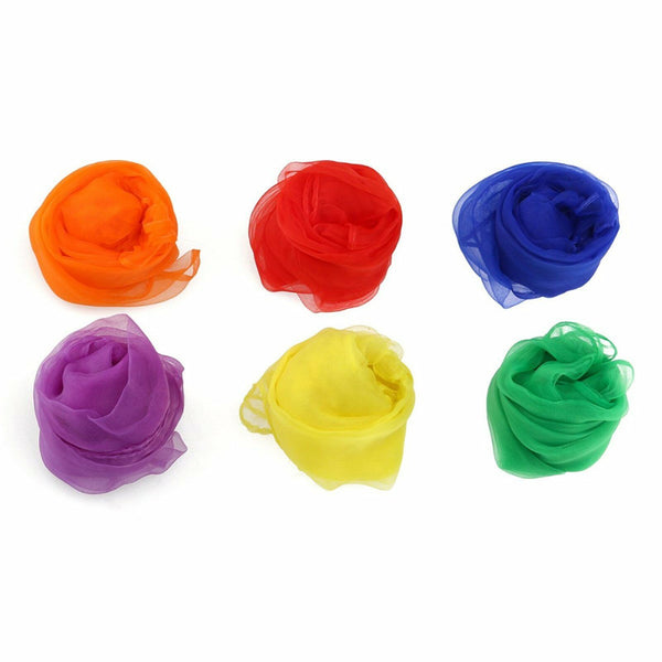 48pcs Juggling Silk Dance Magic Tricks Dancing Performance Props Chiffon Scarves