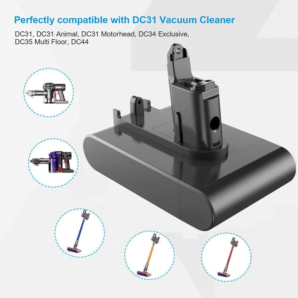 6500mAh Battery for Dyson Type B DC31 DC34 DC44 DC45 DC35 Animal 917083 Vacuum - Lets Party