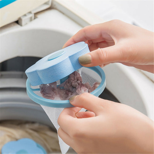 4X Washing Machine Filter Bag Floating Lint Hair Catcher Mesh Pouch Laundry Tool
