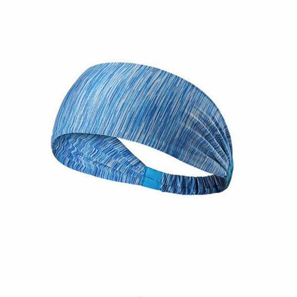 2x Headband Men Women Sweatband Head Band Hair Gym Yoga Stretch Sport Sweat Band