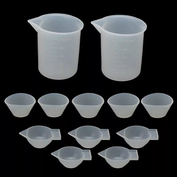 36x DIY Silicone Mixing Measuring Cups UV Resin Mold DIY Casting Jewelry Tool AU