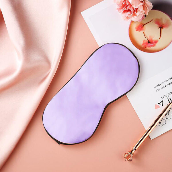 100% Pure Mulberry Silk Sleeping Sleep Eye Mask Blindfold Lights Out Travel - Lets Party