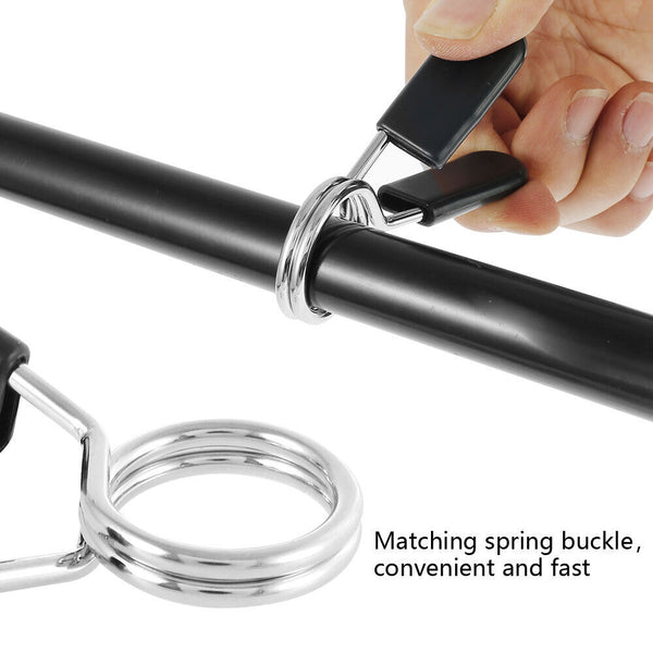 4PCS 25mm Barbell Bar Clamp Spring Collar Clips Gym Weight Dumbbell Lock Lift AU