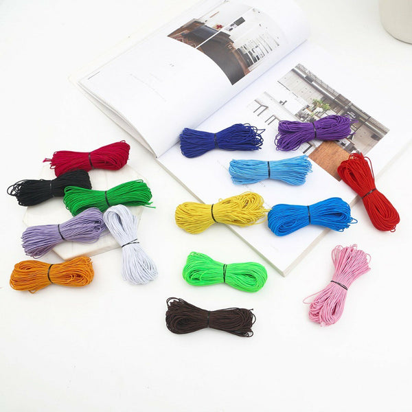 4 roll Elastic Stretch Thread colourful String Cord Bead Necklace Bracelet 0.8mm