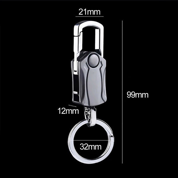Gift Car Key Rings Alloy Chain Keychain Holder Metal Stylish Heavy Duty Keyring