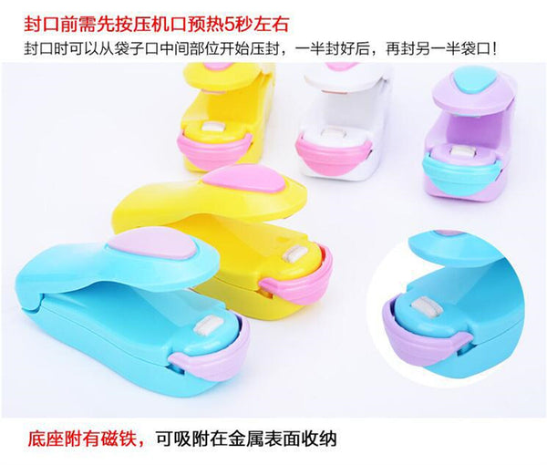 5PCS mini Handheld Heat Sealer Poly Bag Sealing Machine Food Portable Plastic AU