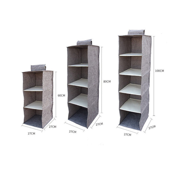 Hanging Organiser Clothes Storage Wardrobe Garment Shelves Shoe Tidy
