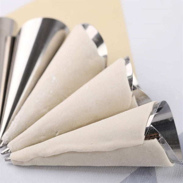 Steel Pastry Cream Horn Molds Conical Tube Cone Pastry Roll Horn Mould