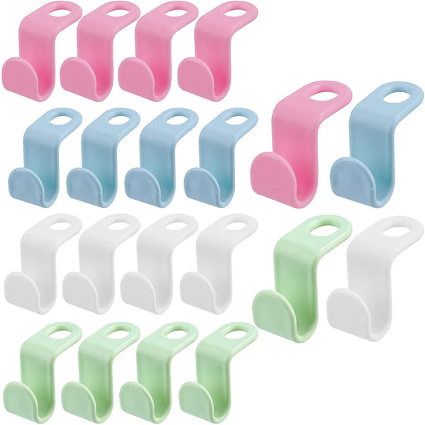 20-100Pcs Cascading Clothes Hanger Connector Hooks Space Saving Closet Organizer