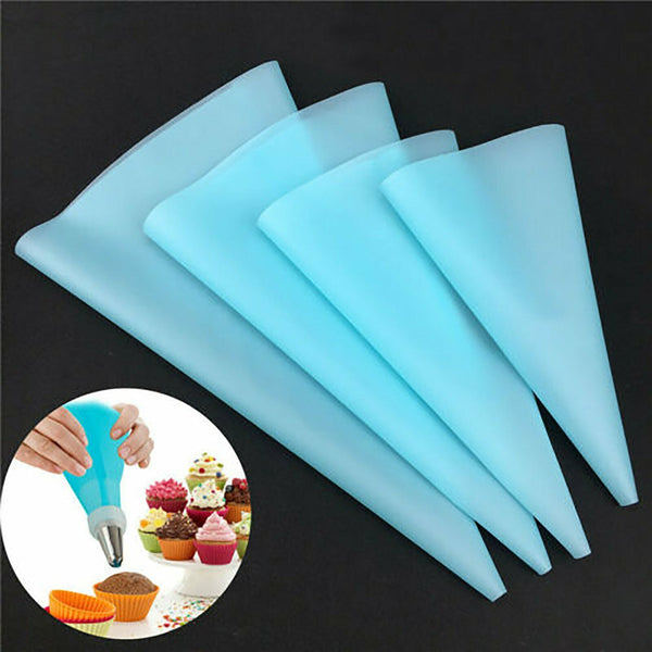 4 Size Cake Decorating Tool Icing Piping Silicone Pastry Bag DIY Reusable Cream