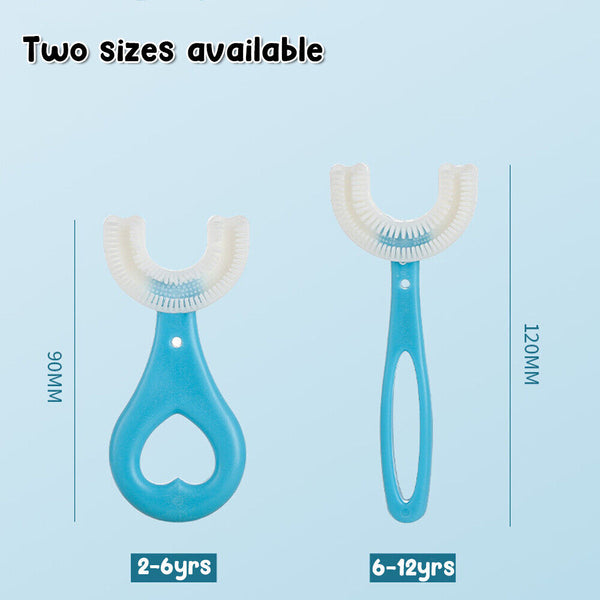Baby Toothbrush U-shaped Silicone Brush Head Cleaning Teeth for Kids 2-12 Year - Lets Party