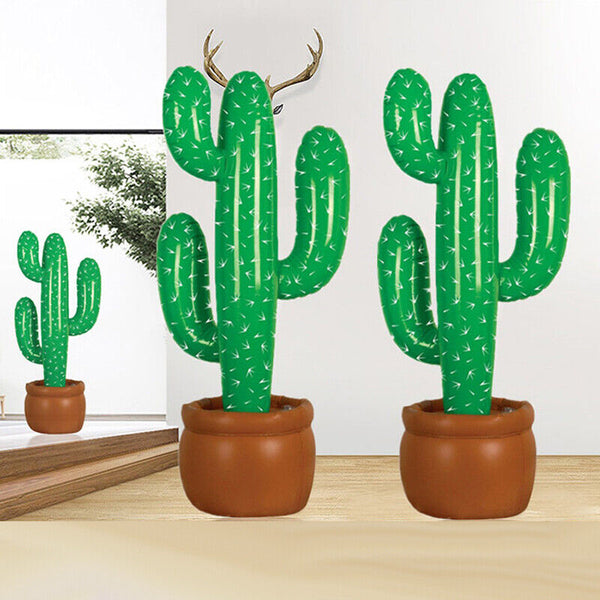 Cactus Decorations Party Mexican Cowboy Supplies Prop Inflatable Blow Up Western