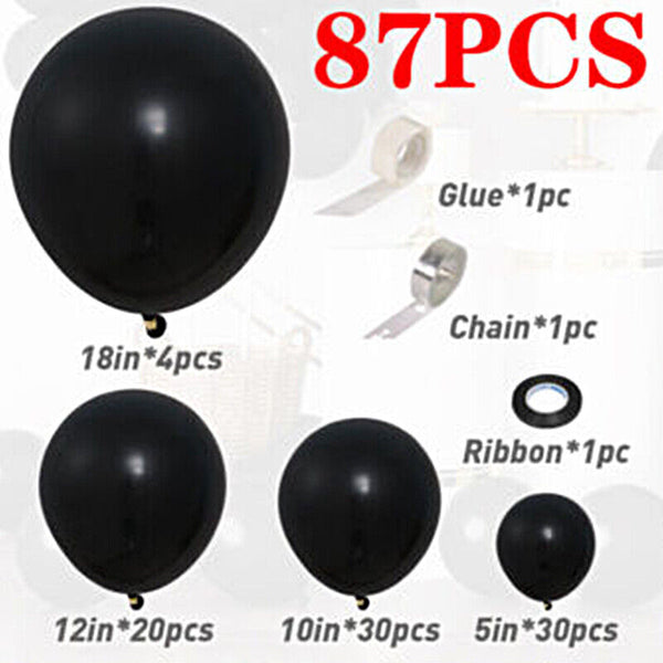 87pcs Birthday Party Balloon Arch Set Garland Decoration Wedding Baby Shower