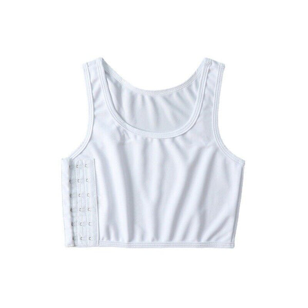 Breathable Short Chest Undershirt Buckle for Tomboy Vest Flat Trans Binder LesAU