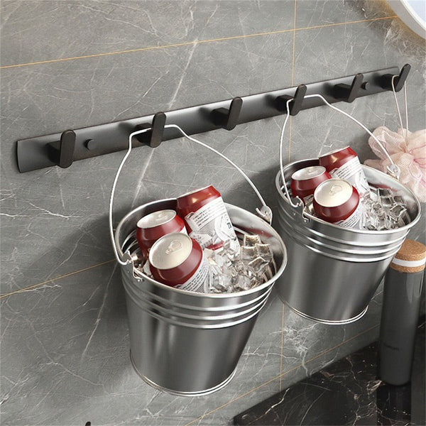 Hooks Key Coat Clothes Door Holder Rack Hook Aluminum Wall-Mounted Hanger