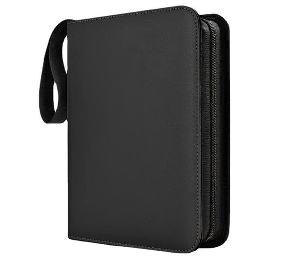 400 Cards 4 Pocket Card Bag Binder Zip Trading Card Album Collectors Folder Case