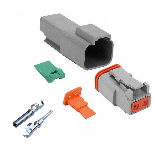 10 Set Deutsch DT 2 Way Pin Male/Female Kit Electrical Connector Plug Waterproof